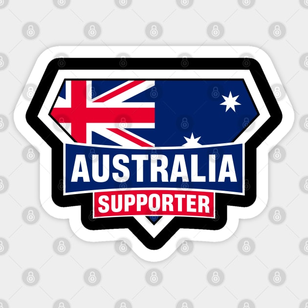 Australia Super Flag Supporter Sticker by ASUPERSTORE